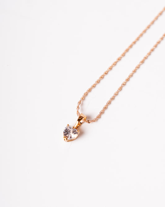 Collar Corazón Brillante